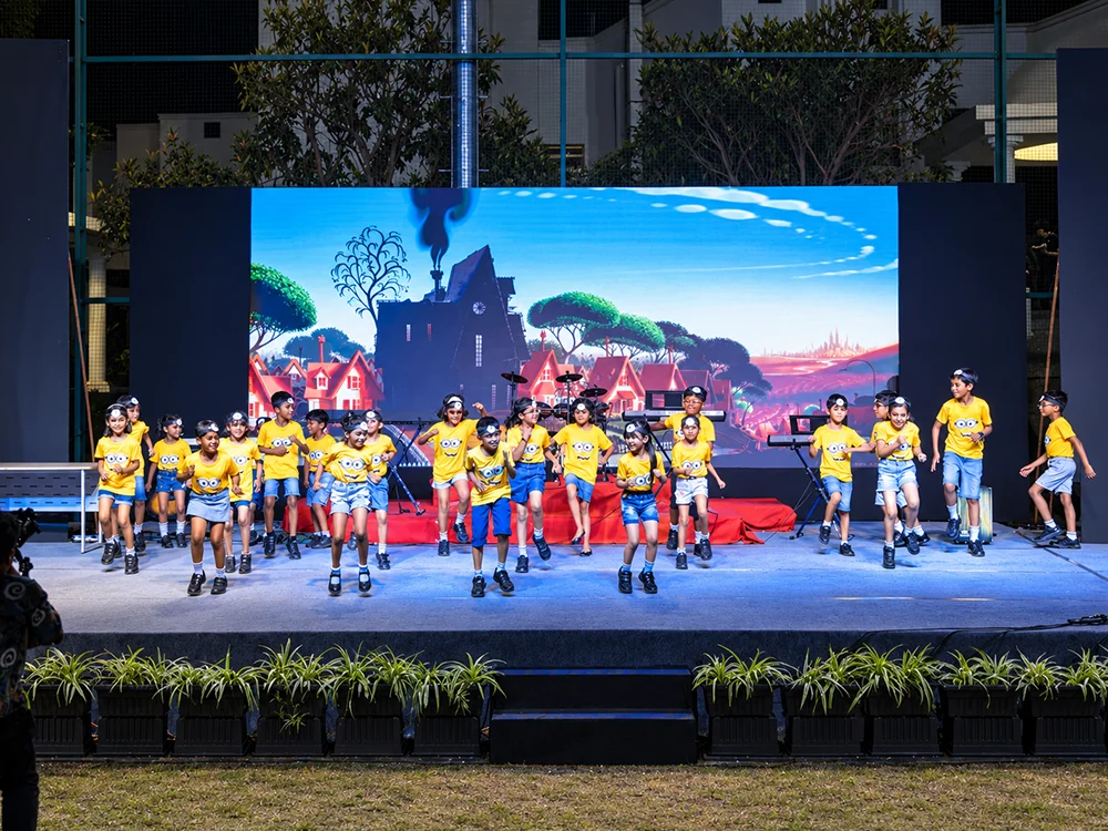 Minion Dance Performance on Stage