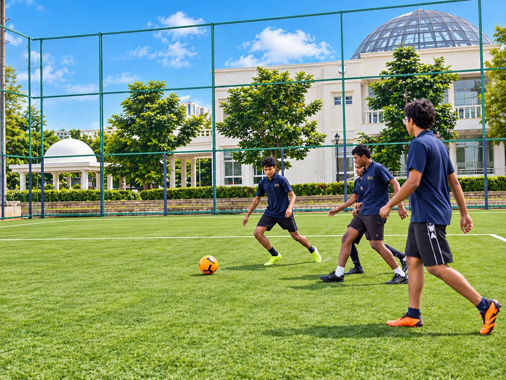 Sunny Campus Soccer Match